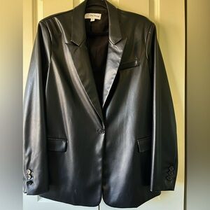 Amazon’sThe Drop faux leather blazer